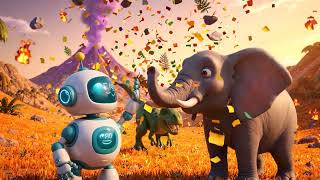 Robotín Y El Gran Baile Del Dinosaurio Cancion Infantil