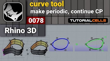 0078. make periodic, close open curve, continue control point curve in rhino