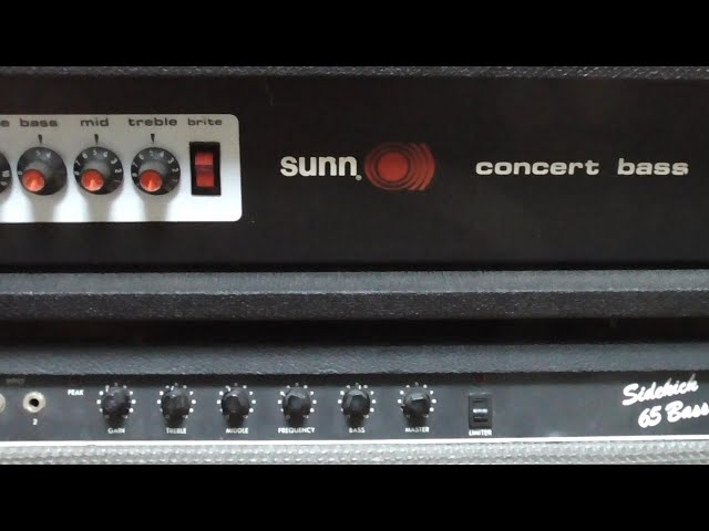 sunn concert bass ベース用アンプ Sunn の Concert Bass を鳴らしてみましょ - YouTube