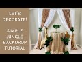 Simple Backdrop Tutorial - Jungle Theme Event