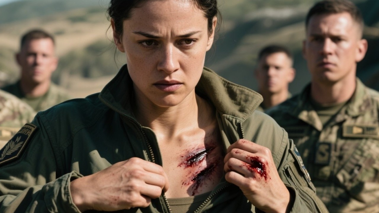 He laughed at why she skipped physical training—until she jacket and revealed a battlefield injury.