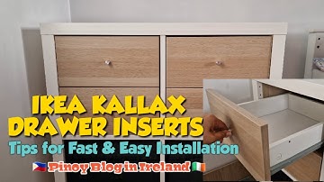 HOW TO INSTALL / ASSEMBLE  IKEA KALLAX DRAWER INSERTS QUICK & EASY ♧ STEP BY STEP GUIDE 🌞 JnC CORNER
