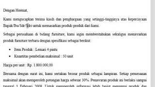 Tutorial Belajar Kursus Komputer Ms. Word Cara Membuat Surat Penawaran Produk Tutorial Belajar Kursus Komputer Ms. Word Cara Membuat Surat Penawaran Produk