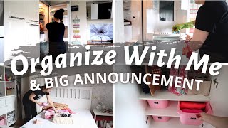 ORGANIZE WITH ME | BIG ANNOUNCEMENT