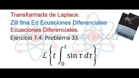 Ejercicios 7.4 Problema 33 Dennis G. ZILL ED 9na Ed. Transformada de Laplace, convolución de funcion