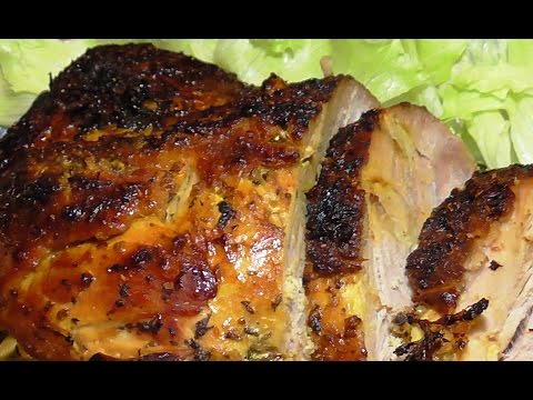 Видео рецепт Свинина целым куском в духовке