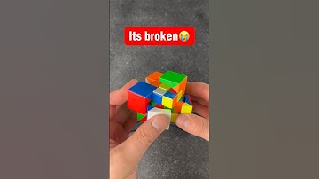 I BROKE my puppet cube… now I have to fix it… #puzzle  #funny