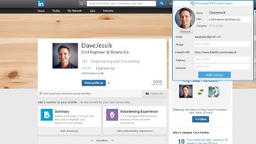 Revamp CRM - Contact/Lead Clipper