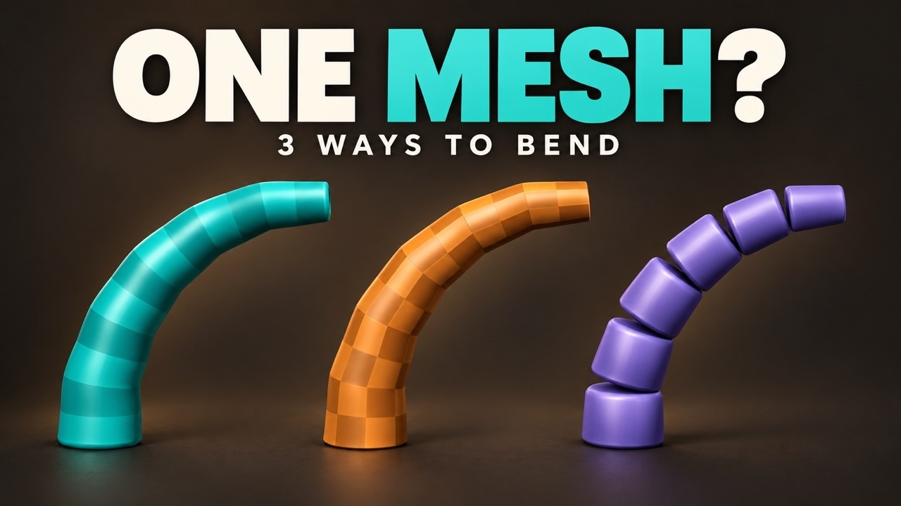How Can One Mesh Bend? Rigging Explained Visually