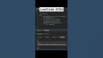 LeetCode 2054. Two Best Non-Overlapping Events | POTD 23/12/25 #leetcode #coding #dsa
