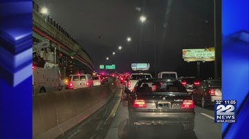 Exit 7 ramp on I-91 S in Springfield closed after rollover crash spilled fuel