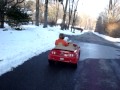 Teddy goes cruising in his mustang