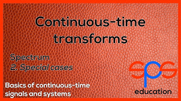 Continuous-time transforms - spectrum of sinusoidal signals - special cases