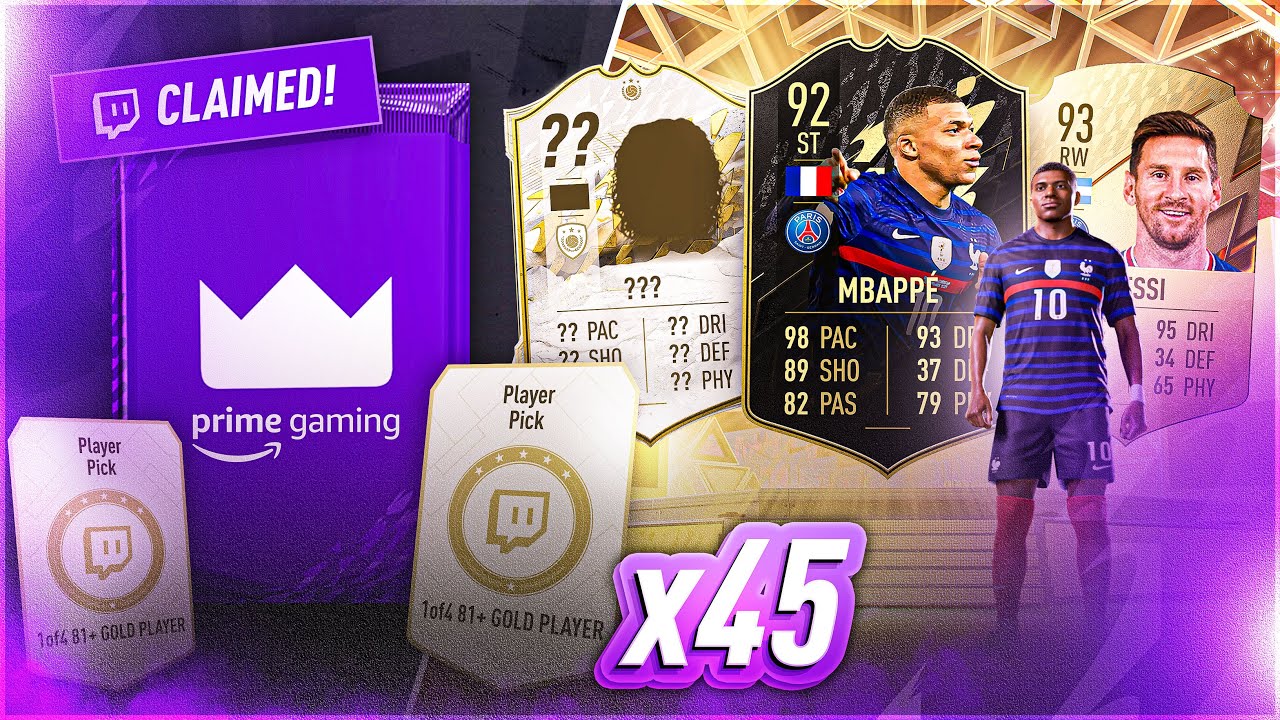 FIFA 22 45 x 81+ Prime Gaming Player Pick Packs!