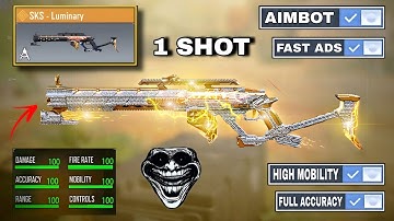 NEW "1 SHOT"  SKS  Gunsmith! its TAKING OVER COD Mobile in Season 10