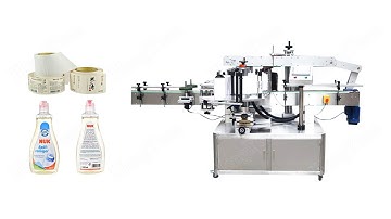 Double-sided Sticker Label Applicator used for 1 kg Flat Bottles Labeler
