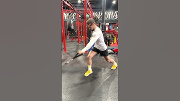 Split Stance Single Arm Cable Row with Rotation