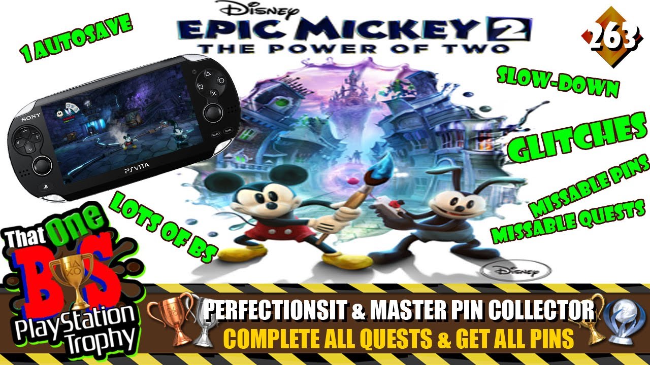 EPIC MICKEY 2 THE POWER OF 2 ON THE PSVITA WAS MY MOST STRESSFUL 