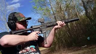 Shooting suppressed 9mm #deadairarmament #wolfman #2a #shhh #quiet