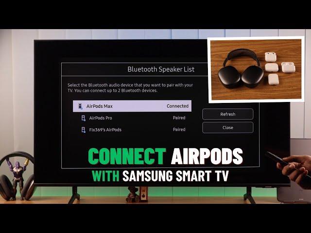 How to Connect AirPods to Samsung Smart TV! [Pair] class=