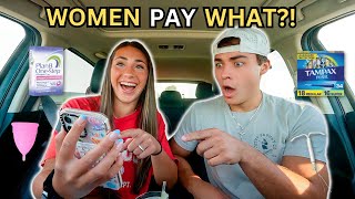 MY BOYFRIEND GUESSES THE PRICE OF BEING A WOMEN *Reaction*