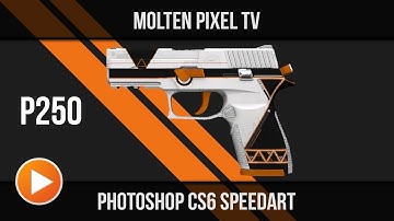 CSGO P250 Skin | Photoshop Speedart | [Full-HD] | Molten Pixel TV