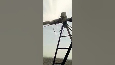 Pivot irrigation tower pipe big hole leak