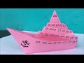 How To Make A Paper Ship Paper Ship Craft Paper Craft Paper Ship Origami Pirate Ship Boat 