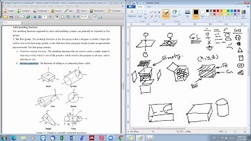 CAD/CAM-Chapter 2: Lecture 3 - Part 1- Solid modeling (Arabic narration)