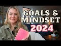 Positive mindset shifts mindful reflection  goal setting how to set goals  intentions for 2024