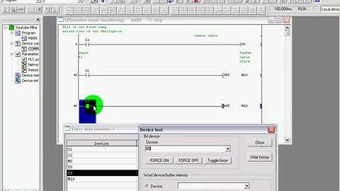 3Mitsubishi GX Developer Set and Reset Tutorial 3 avi