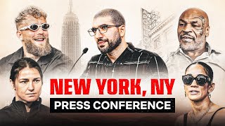 Netflix and MVP Present: Paul vs. Tyson & Taylor vs. Serrano Press Tour  Part I