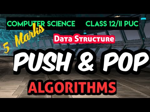 UASK Push and Pop algorithms in stack concept 2nd pu computer science ...