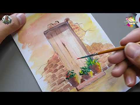 الرسم من الطبيعة للصف الثالث الابتدائي طريقة رسم لوحة منظر من الطبيعة والبيئة