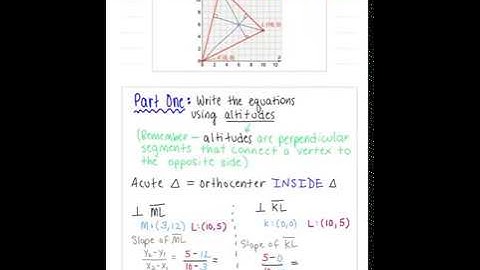 Finding the Orthocenter Using Coordinate Geometry