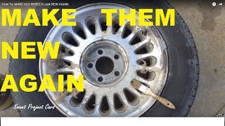 HOW To Remove Peeling CLEAR COAT on Wheels/Rims...FAST !