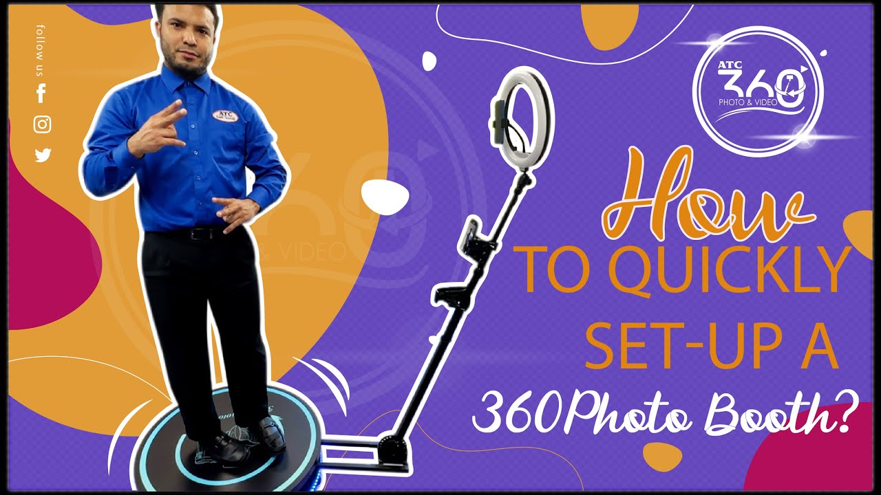 How to quickly Set up & Break Down 360 Photo Booth? | TUTORIAL - YouTube
