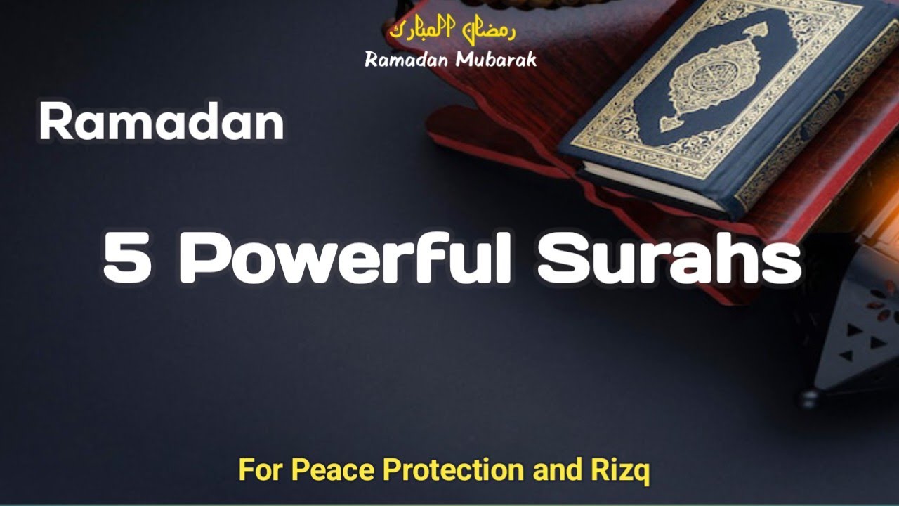 Ramadan Special 5 Surahs Tilawat | Heart Touching Quran Recitation | 5Most Powerful Surahs for peace