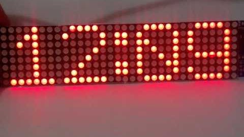 JY-MCU 3208 Lattice Dot Matrix Clock HT1632C Driver With MCU from banggood.com