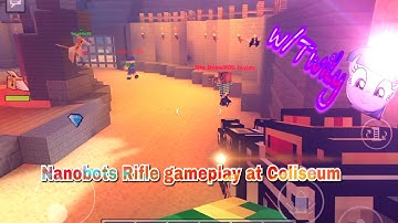 Pixel Gun 3D - Nanobots rifle gameplay at Coliseum (12.5.3)