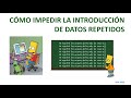 Cómo evitar la introducción de datos repetidos