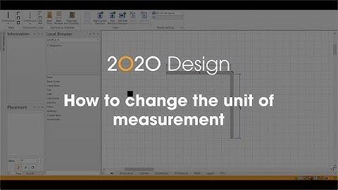2020 Design Tip: How to change the unit of measurement for your current design