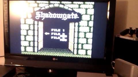 NES Shadowgate, first run!