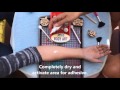 Glitter tattoos with Wood Stamp... And Diy Kits... Crazy Cool