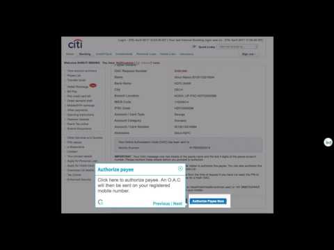 Adding a New Payee to Your Citibank Account