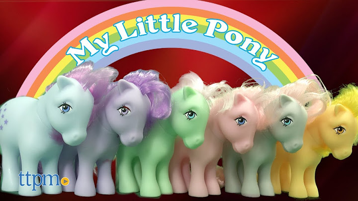 80s original my little pony characters with pictures