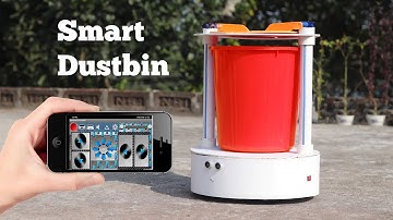 How to make (Arduino Bluetooth controlled) Smart Movable Automatic open-close Dustbin/Smart Dustbin