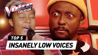 Video thumbnail of "Most UNEXPECTED LOW & DEEP VOICES in The Voice Kids"