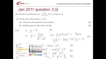 FMSP Revision: OCR FP2 Jan 2011 Qu 3 - Rational functions