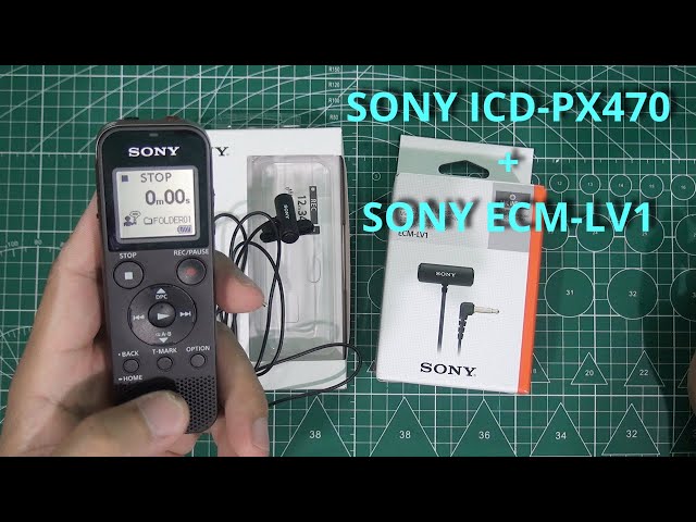 Máy ghi âm Sony ICD-PX470 vs microphone Sony ECM-LV1 #sonyecmlv1 #sonyicdpx470
